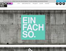 Tablet Screenshot of einfachso.org